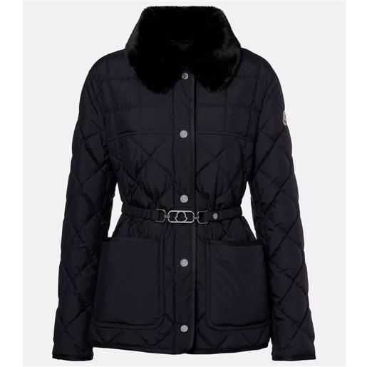 Moncler piumino cygne con pelliccia sintetica