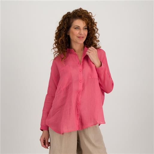 Colour lab camicia con collo alla coreana