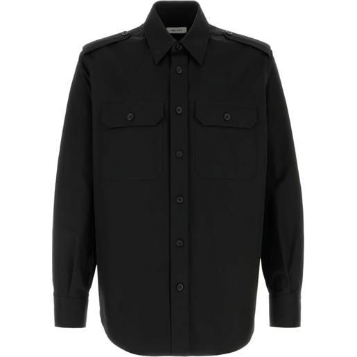 Alexander McQueen camicia con doppia tasca - nero