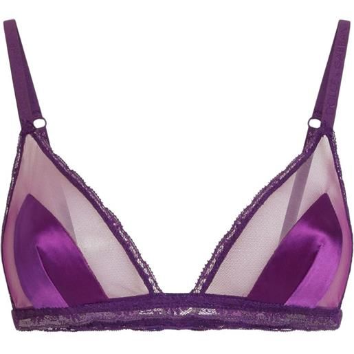 Dolce & Gabbana reggiseno dna in raso con pizzo - viola
