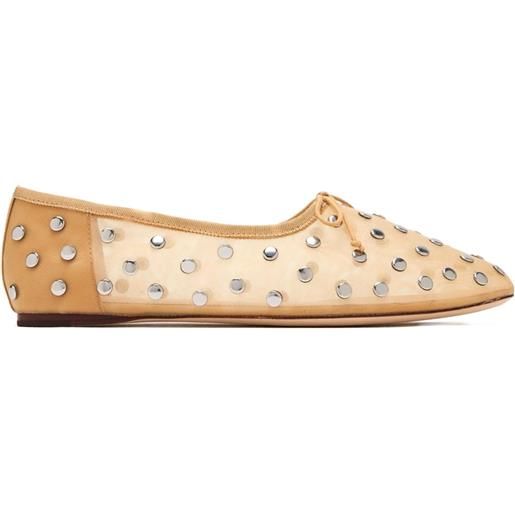 Loeffler Randall ballerine landon con borchie - toni neutri