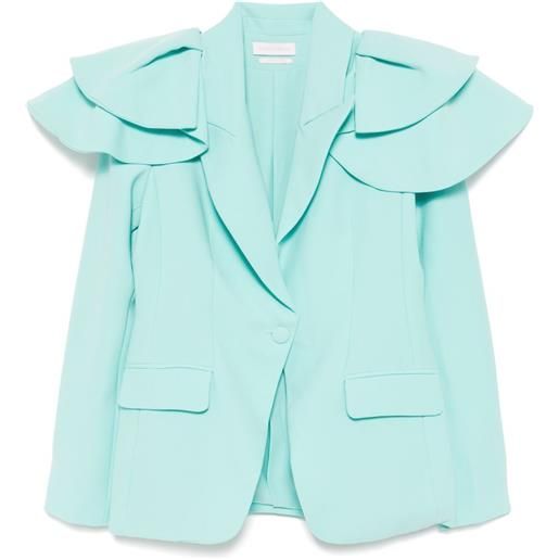 Saiid Kobeisy blazer sartoriale con ruches - blu