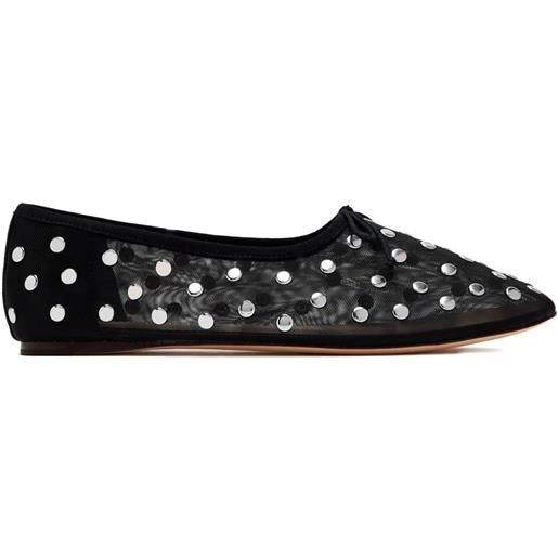 Loeffler Randall ballerine landon con borchie - nero