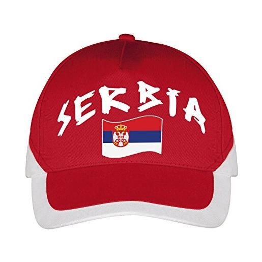 Supportershop serbia, cappello uomo, rosso, taglia unica