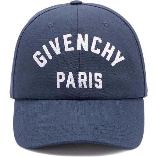 Givenchy cappello con logo - blu