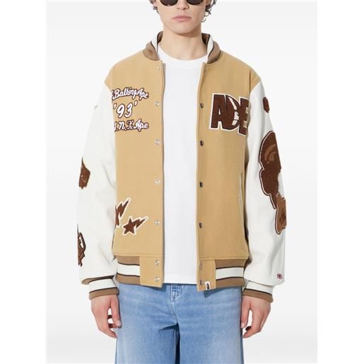 A BATHING APE® giacca con applicazione - toni neutri