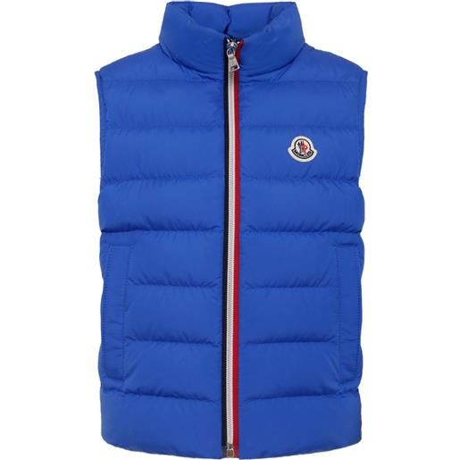 Moncler Enfant gilet ertavete imbottito - blu