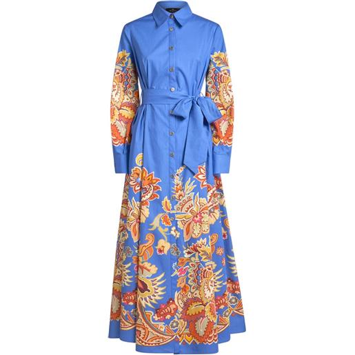 ETRO abito con stampa - blu