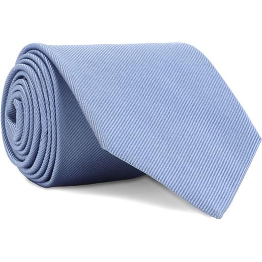 TOM FORD cravatta in seta a coste - blu