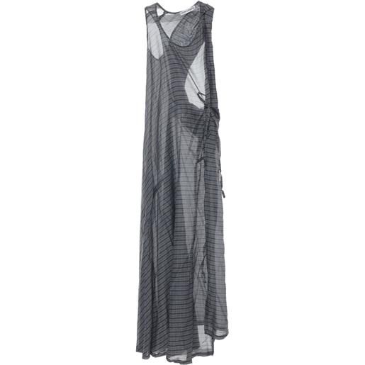 OUR LEGACY abito lungo a righe - grigio