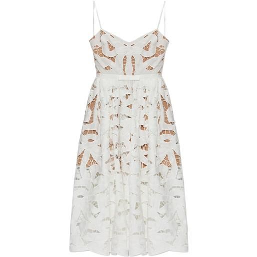 Self-Portrait abito con fiocco - bianco