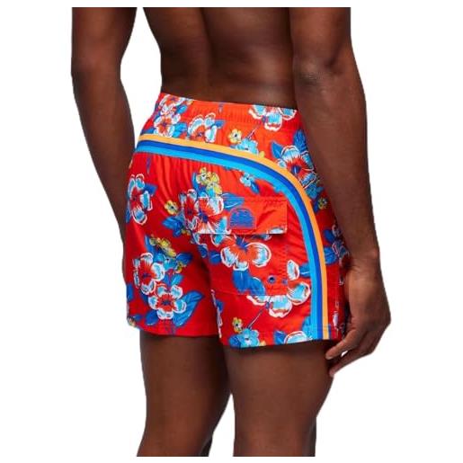 Costume Boxer Diesel Da Uomo – Modello BMBX-caybay-Short-x Con Logo Stampato E Coulisse Colorata | Asciugatura Rapida, Look Moderno Per Mare E Piscina
