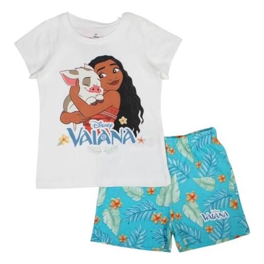 Disney set di abbigliamento vaiana vestito di bambini, ragazza, grigio, 3 years (pacco da 2) unisex kids