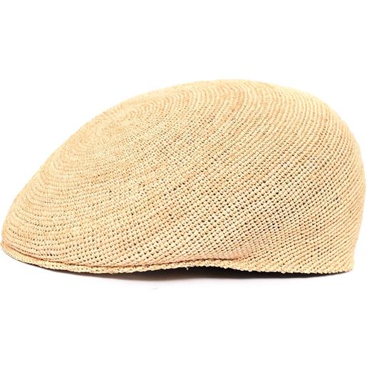 BORSALINO miami berretto-rafia crochet/flat beret