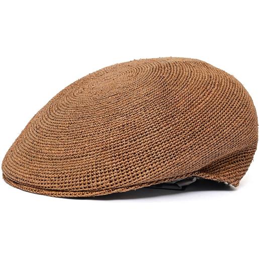 BORSALINO miami berretto-rafia crochet/flat beret