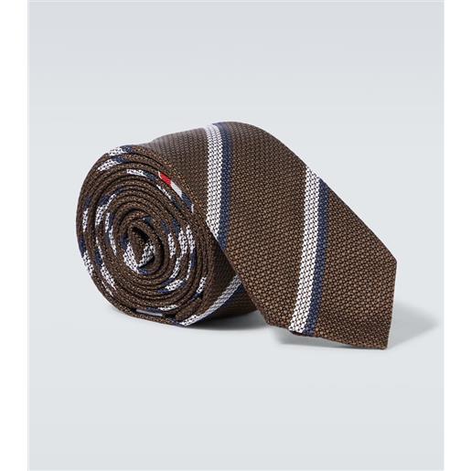 Thom Browne cravatta in seta a righe