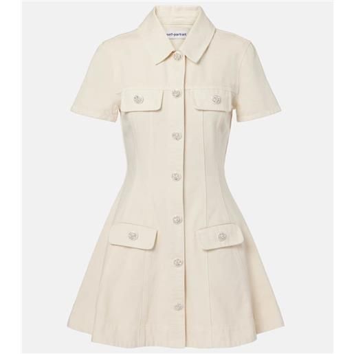 Self-Portrait abito corto di jeans