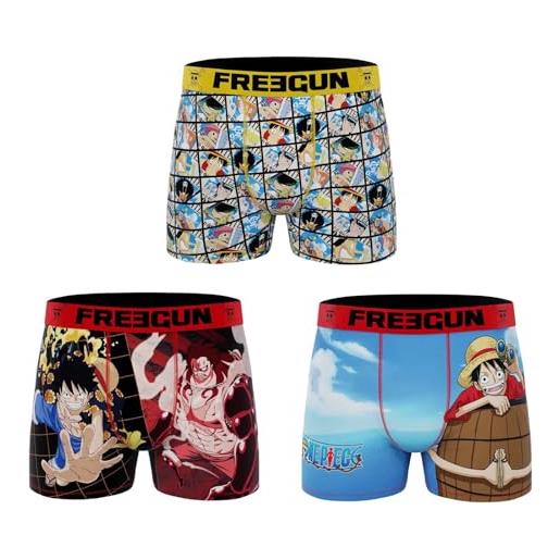 Freegun boxer da uomo one piece, confezione da 3 (op3), m