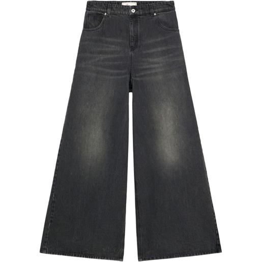 Blumarine jeans con baffatura - grigio