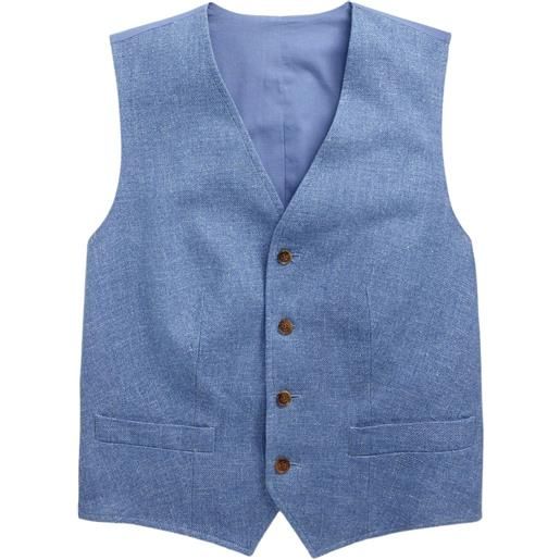 Polo Ralph Lauren gilet con bottoni - blu
