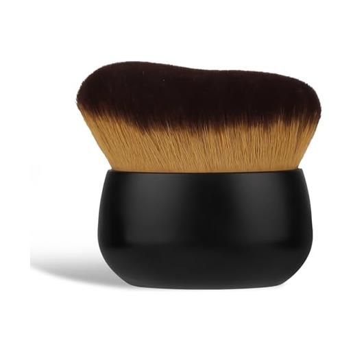 Gosknor pennello per il trucco del corpo autoabbronzante, grande pennello applicatore per autoabbronzante un'applicazione uniforme su viso collo schiena gambe uso asciutto e bagnato (nero)