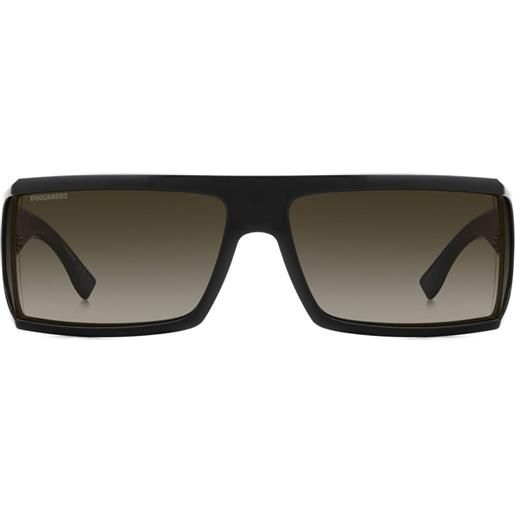 DSQUARED2 EYEWEAR occhiali da sole squadrati d2 0140/s 807/ha oversize - nero