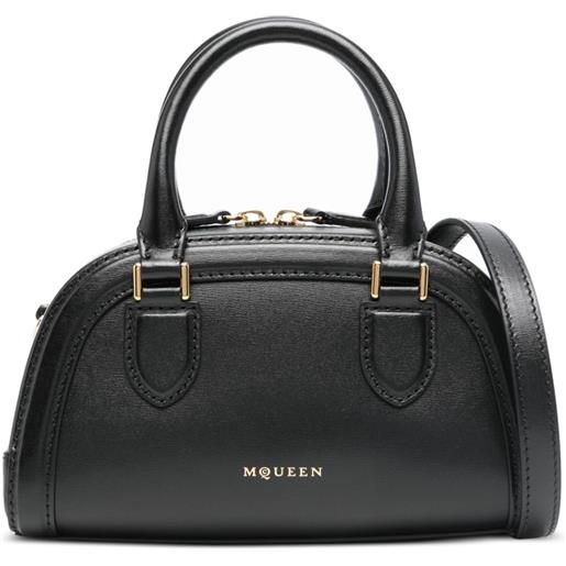 Alexander McQueen borsa tote birdee boston mini - nero