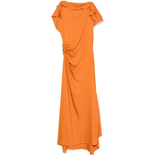 Victoria Beckham abito asimmetrico - arancione