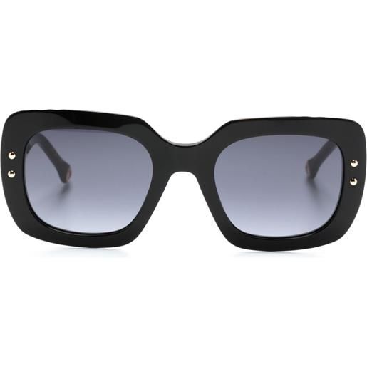 Carolina Herrera occhiali da sole con design color-block - nero