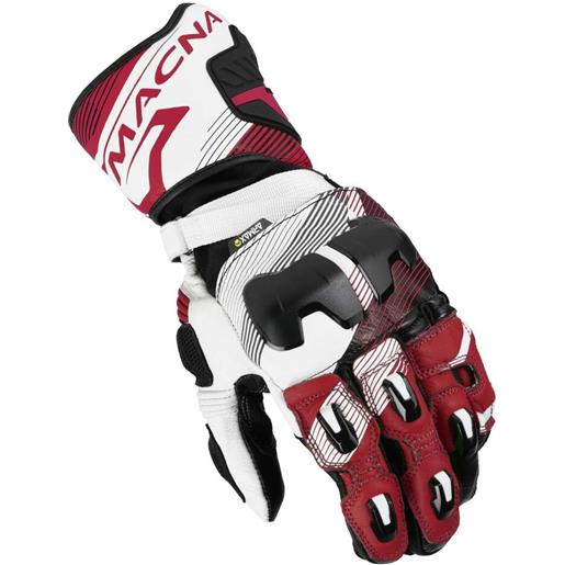 Macna guanti moto Macna powertrack 2.0 nero rosso bianco