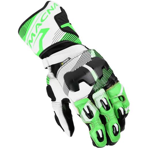 Macna guanti moto Macna powertrack 2.0 nero verde bianco