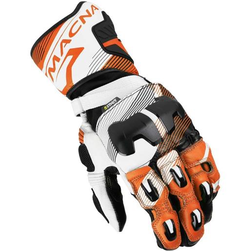 Macna guanti moto Macna powertrack 2.0 grigio nero arancio