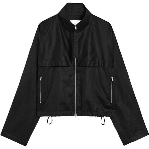 Jil Sander giacca in mussola - nero