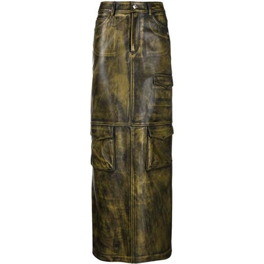 GCDS gonna biker cargo lunga - verde