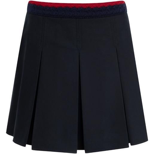 Moncler minigonna plissé - blu