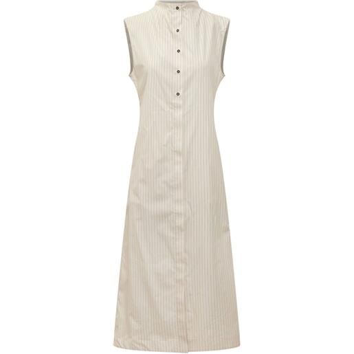 LouLou de Saison abito smanicato gessato - toni neutri