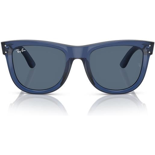 Ray-Ban occhiali da sole rbr0502s 67083a wayfarer reverse blu/blu scuro unisex