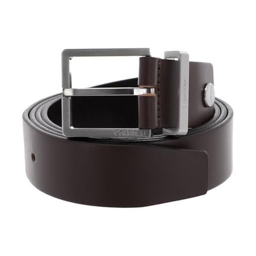 Calvin Klein uomo cintura casual belt 3.5 cm cintura in pelle, nero (black), 105 cm