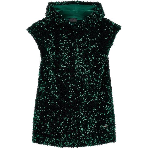 Monnalisa abito con cappuccio strass