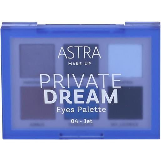 Giufra Srl astra make-up private dream eyes palette tonalità 04 jet 1 pz make up