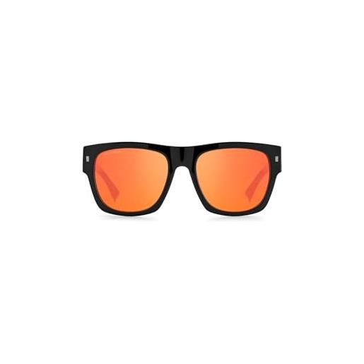 DSQUARED2 icon 0004/s occhiali, oit/uz nero rosso, 55 unisex-adulto