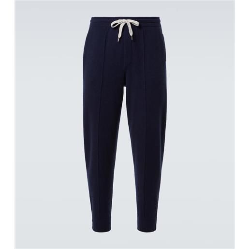 Brunello Cucinelli pantaloni sportivi in misto cashmere