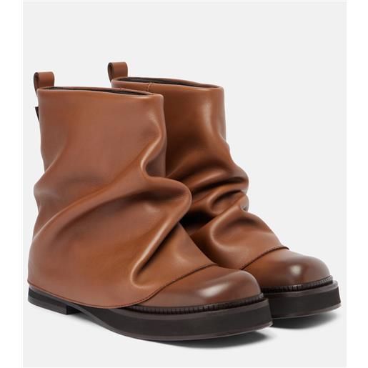 The Attico anfibi mini robin in pelle