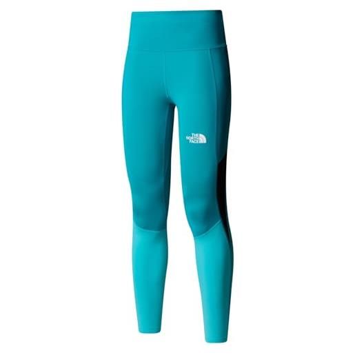 THE NORTH FACE nf0a8bnv92y w trail run tight leggings donna deep teal/galactic blue taglia xs