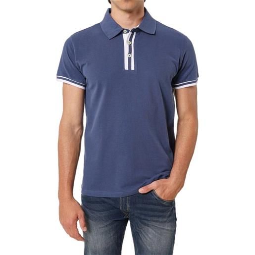 Blooker polo in cotone colore blu