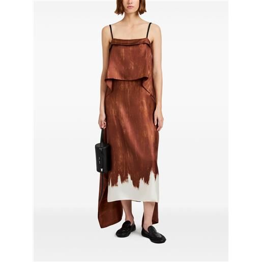 Proenza Schouler abito midi wilma - marrone