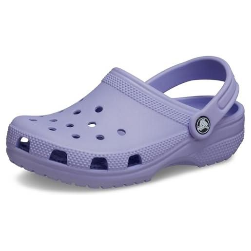Crocs classic clog k, zoccoli unisex - bambini e ragazzi, juice, 34/35 eu