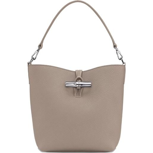 Longchamp borsa a secchiello le roseau piccola - toni neutri