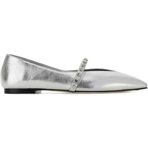 Alexander McQueen ballerine con borchie - argento