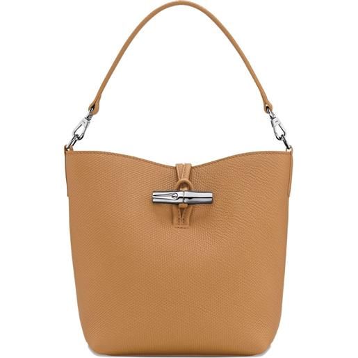 Longchamp borsa a secchiello le roseau piccola - marrone